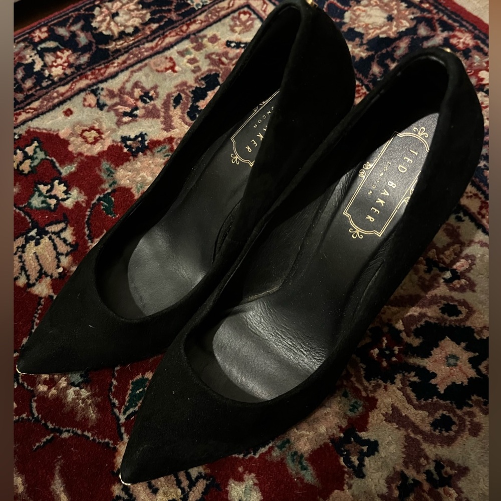 Ted Baker black, suede heels